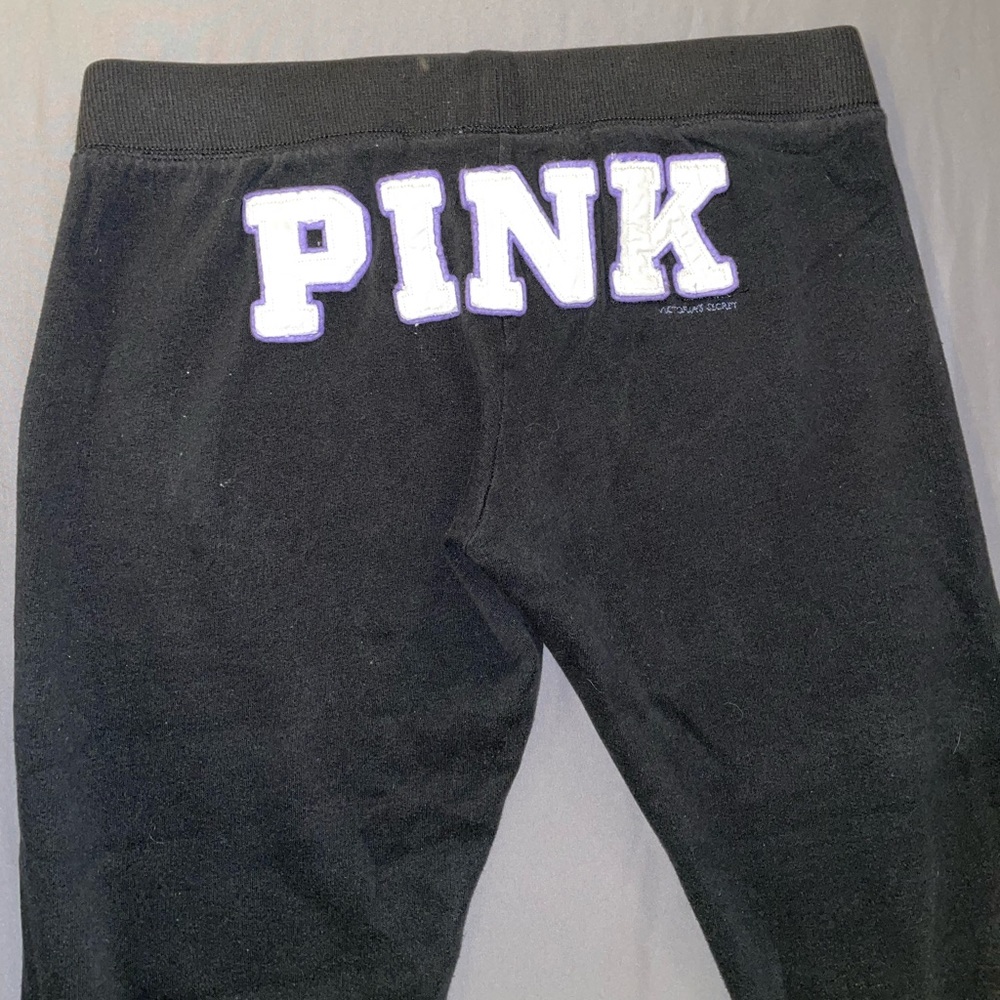 PINK:: black  joggers